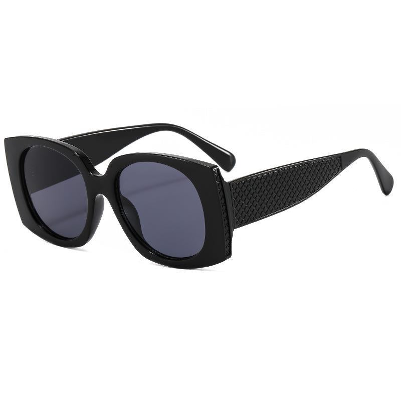 Wholesale UV Protection Wide Leg Plaid PC Sunglasses